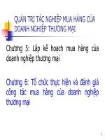 Chương 6 tổ chức thực hiện và đánh giá công tác mua hàng của DNTM