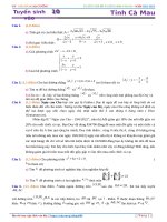 Đề thi tuyển sinh toán 10 cà mau 