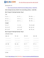 Tải Giải VBT Toán lớp 1 Tập 2 trang 62, 63, 64 Bài 69: Em ôn lại những gì đã học - Cánh Diều