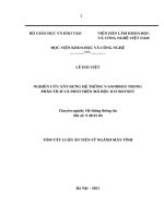 Tóm tắt: Nghiên cứu xây dựng hệ thống V-Sandbox trong phân tích và phát hiện mã độc IoT Botnet.