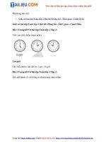 Tải Giải VBT Toán lớp 1 Tập 2 trang 60, 61 Bài 68: Đồng hồ - Thời gian - Cánh Diều