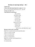 Đề thi học kì 2 môn tiếng việt lớp 1 (đề 2) 