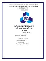 ĐỒ án CHUYÊN NGÀNH kỹ THUẬT CHẾ tạo đề số 14 THÂN bơm 