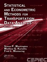 Statistical and econometric methods for transportation data analysis, second edition (1) 