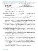 Bộ đề ôn thi vào 10 TPHCM 2022 2023 mon toan co loi giai bo 3 