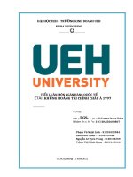 TIỂU LUẬN môn NGÂN HÀNG QUỐC tế đề tài KHỦNG HOẢNG tài CHÍNH CHÂU á 1997 