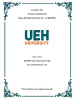 TIỂU LUẬN formulate a linear programming model and write down the mathematical model for this problem 