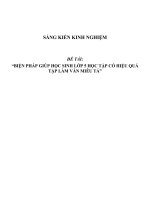 (SKKN HAY NHẤT) một số biện pháp giúp học sinh lớp 4, 5 viết văn có hiệu quả 