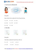 Tải Giải bài tập Toán lớp 1 trang 42: Luyện tập - sách Cánh Diều