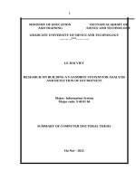 Tóm tắt tiếng anh: Nghiên cứu xây dựng hệ thống V-Sandbox trong phân tích và phát hiện mã độc IoT Botnet.