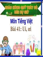 slide giảng dạy tiếng việt 1 bài 41 