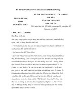 ĐỀ THI TUYỂN SINH vào lớp 10 môn văn thpt chuyen tinh kien giang 2021 