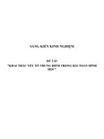 (SKKN HAY NHẤT) khai thác yếu tố trung điểm trong bài toán hình học THCS 