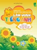 Làm Quen Tiếng Anh Dành Cho Lứa Tuổi Mầm Non 45 Tuổi, Tập Một