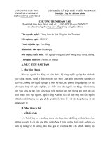 Chương trình đào tạo tiếng anh du lịch 1 