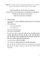 BÁO CÁO ĐÁNH GIÁ CHỨNG NHẬN GIAI ĐOẠN ĐÁNH GIÁ BẰNG CHỨNG KHÁCH QUAN SỰ PHÙ HỢP CỦA HỆ THỐNG VỚI CHƯƠNG 06 “QUẢN LÝ NGUỒN LỰC” THEO TIÊU CHUẨN ISO/ TS 16949:2009