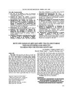 Bước đầu đánh giá hiệu quả điều trị của decitabine trên người bệnh loạn sinh tủy tại bệnh viện truyền máu huyết học 