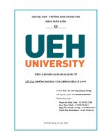 TIỂU LUẬN môn NGÂN HÀNG QUỐC tế đề tài KHỦNG HOẢNG tài CHÍNH CHÂU á 1997 
