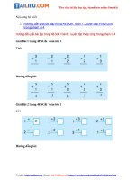 Tải Giải Toán lớp 1 trang 48 SGK: Luyện tập Phép cộng trong phạm vi 4 đầy đủ