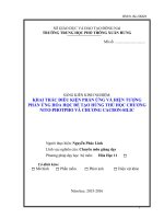 (SKKN HAY NHẤT) KHAI THÁC điều KIỆN PHẢN ỨNG và HIỆN TƯỢNG PHẢN ỨNG hóa học để tạo HỨNG THÚ học CHƯƠNG NITƠ PHOTPHO và CACBON SILIC 