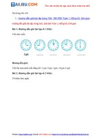 Tải Giải Toán lớp 1 trang 165, 166 SGK: Đồng hồ, thời gian đầy đủ