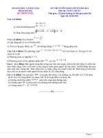 Đề thi tuyển sinh toán 10 BÌNH DƯƠNG 