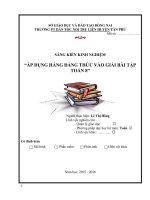 (SKKN HAY NHẤT) áp DỤNG HẰNG ĐẲNG THỨC vào GIẢI bài tập TOÁN 8 