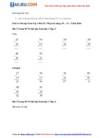 Tải Giải VBT Toán lớp 1 Tập 2 trang 50, 51 Bài 63: Phép trừ dạng 39 – 15 - Cánh Diều