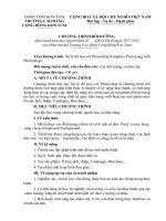 Chương trình đào tạo xử lý đồ họa với photoshop 