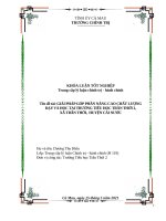 Khóa luận trung cấp lý luận chính trị   hành chính