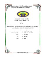 THUYẾT MINH đồ án CÔNG NGHỆ ĐÓNG tàu đề tài THIẾT kế QUI TRÌNH CÔNG NGHỆ CHẾ tạo PHÂN đoạn 238 của tàu CHỞ HÀNG KHÔ 3200 tấn 