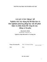 Nghiên cứu xây dựng bộ dữ liệu lớn và thử nghiệm phương pháp học sâu để phát hiện và chẩn đoán lỗi vòng bi của động cơ ba pha 