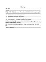 Pháp luật và thực tiễn thực hiện pháp luật về mua bán nhà ở hình thành trong tương lai theo quy định tại Bộ luật Dân sự năm 2015. Đưa ra kiến nghị hoàn thiện pháp luật và nâng cao hiệu quả thực hiện pháp luật.