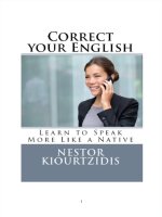 kiourtzidis nestor correct your english learn to speak more 