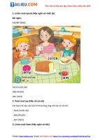 Tải Giải Unit 7: In the kitchen Tiếng Anh lớp 2 Kết nối tri thức