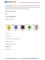 Tải Tiếng Anh lớp 3 Unit 6 Lesson 1 trang 82 iLearn Smart Start