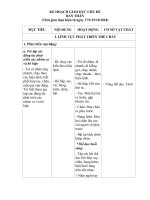 KẾ HOẠCH GIÁO dục CHỦ đề bản thân 