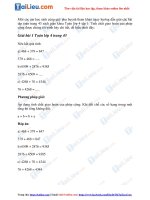 Tải Giải toán lớp 4 trang 43 SGK tập 1: Tính chất giao hoán của phép cộng