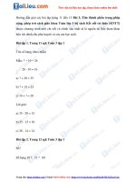 Tải Giải Toán 3 Bài 3: Tìm thành phần trong phép cộng, phép trừ trang 11, 12, 13 Kết nối tri thức