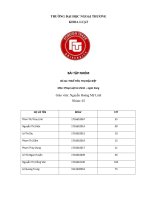 (Tiểu luận FTU) tiểu luân pháp luật tài chính ngân hàng THUẾ TIÊU THỤ đặc BIỆT 