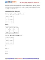 Tải Giải Toán 3 Bảng chia 4 trang 40, 41 Cánh diều