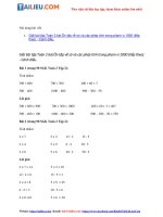 Tải Giải sách giáo khoa Toán lớp 2 Bài: Ôn tập về số và các phép tính trong phạm vi 1000 (tiếp theo)...