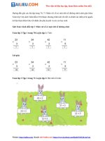 Tải Giải Toán 3 Nhân với số có một chữ số (không nhớ) trang 70, 71 Cánh diều