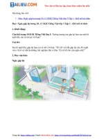 Tải Giải Tiếng Việt 3 KNTT Tập 1 Bài 1: Ngày gặp lại trang 10, 11