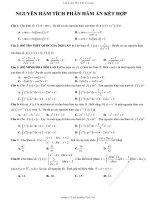 02  nguyên hàm, tích phân hàm ẩn kết hợp 