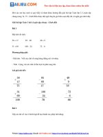 Tải Giải sách giáo khoa Toán lớp 2 Bài: Luyện tập chung trang 74, 75 - sách Cánh Diều