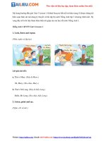 Tải Tiếng Anh lớp 3 Unit 3 Lesson 1 trang 22 Global Success Kết nối tri thức