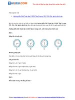 Tải Giải Toán lớp 2 trang 125, 126 SGK Tập 2: Giờ, phút đầy đủ