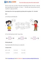 Tải Giải sách giáo khoa Toán lớp 2 Bài: Luyện tập phép cộng (không nhớ) trong phạm vi 20 trang 17 -...