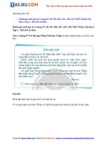 Tải Giải VBT Tiếng Việt lớp 3 Đánh giá cuối học kì 1 trang 97, 98, 99, 100, 101, 102, 103 - Chân trờ...